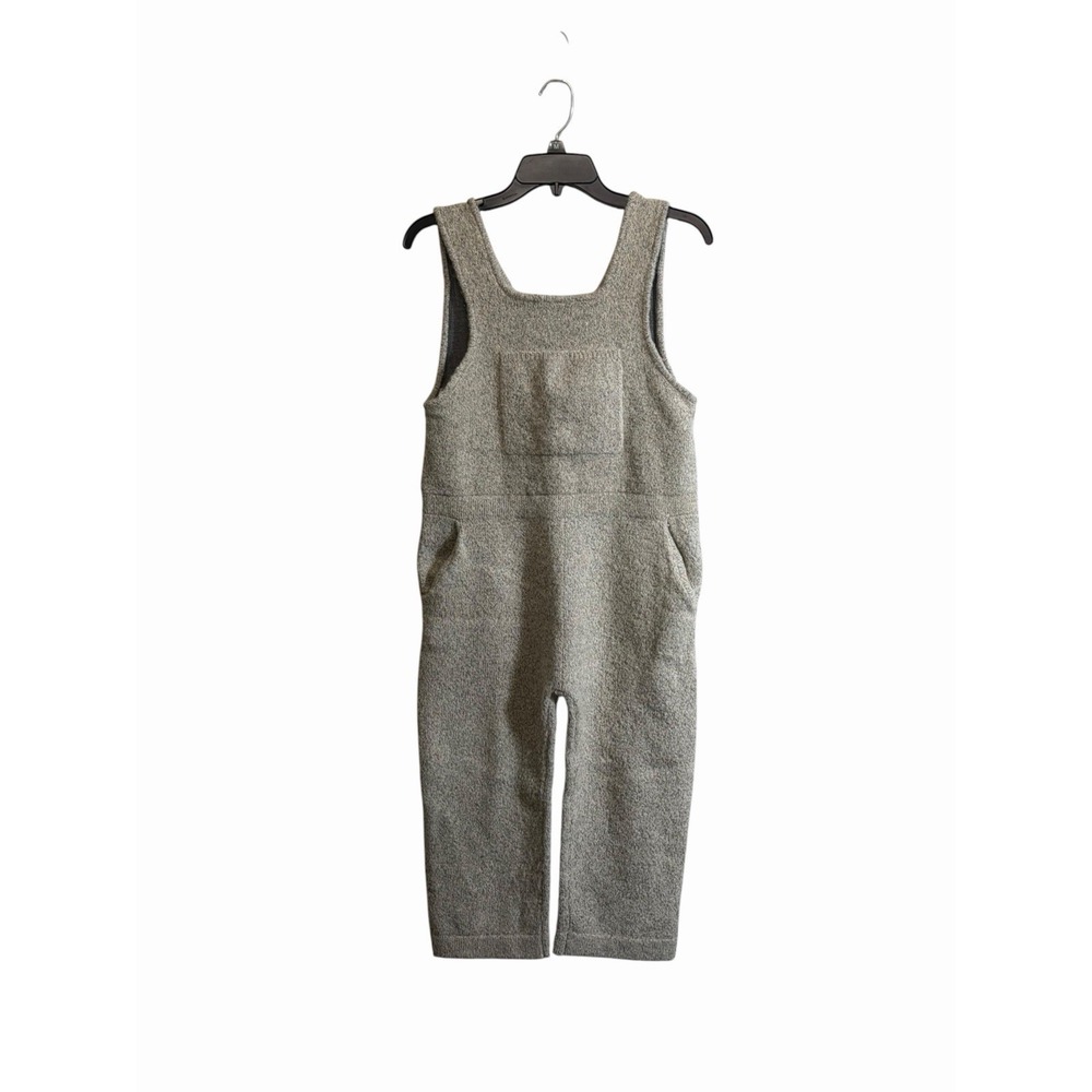 Zara Girls Knit Sweater Overalls Jumpsuit Cozy One Piece Pockets Sz 9-10